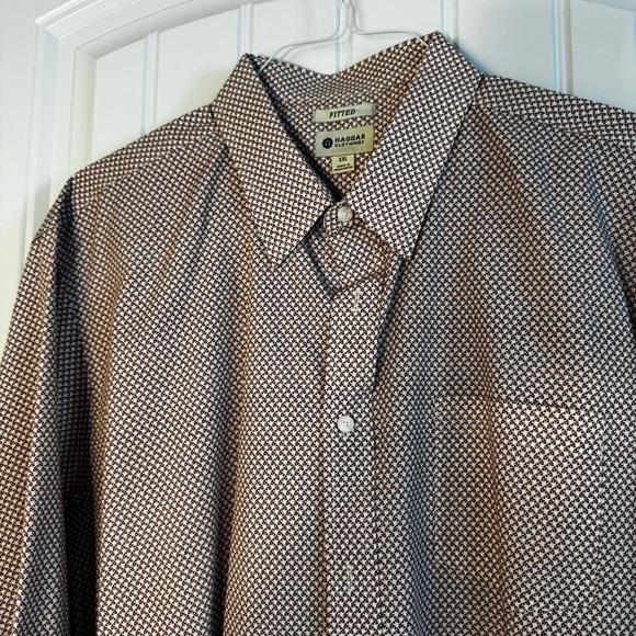 Haggar Patterned Fitted Shirt - Picture 3 of 4